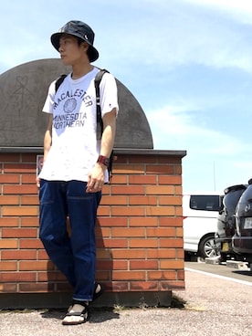 「HAVEA（ハバ）のアイテム」を使った、naoyaさん（メンズ・173cm）の夏コーディネート