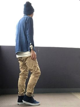 ニットキャップ ビーニーを使った 10月wear秋のシャツコーデ祭り のメンズ人気ファッションコーディネート Wear