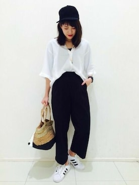 「JEANASIS（ジーナシス）のアイテム（チノパンツ）」を使った、★JEANASIS神戸マルイSTAFF2さん（レディース・158cm）の春コーディネート