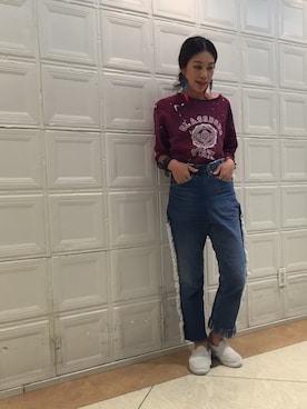 「ANDEM（アンデム）のアイテム」を使った、wakoさん（レディース・168cm）の夏コーディネート