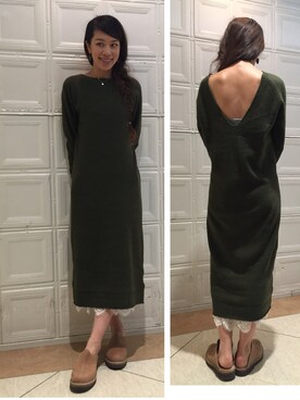 「Ray BEAMS（レイビームス）の◇Vernacolo / ビブラムソール サボ（サンダル）」を使った、wakoさん（レディース・168cm）の秋コーディネート