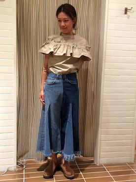 「Ray BEAMS（レイビームス）の◇Vernacolo / ビブラムソール サボ（サンダル）」を使った、wakoさん（レディース・168cm）の春コーディネート