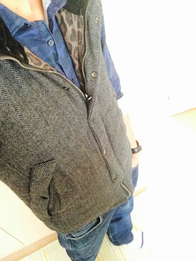 「RAGEBLUE（レイジブルー）のアイテム（ダウンベスト）」を使った、だいまんさん（メンズ・181cm）の秋コーディネート