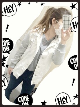 「ハイウエストデニム」｜mさん（レディース・160cm）の春コーディネート