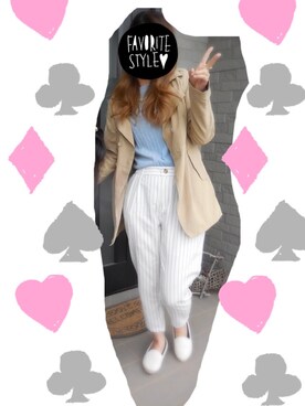 「ANAP（アナップ）のアイテム（トレンチコート）」を使った、mさん（レディース・160cm）の春コーディネート