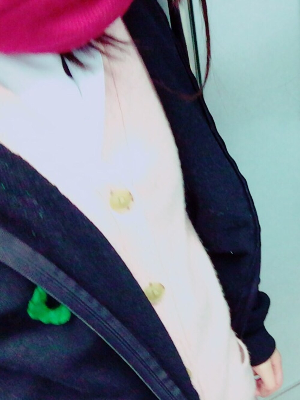 「関ジャニ∞、関ジャニズム、制服」｜「WOmBのアイテム（パーカー、ブラック系）」を使った、うん子さん（レディース・152cm）の冬コーディネートの1枚目の写真