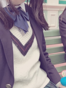 「制服ディズニー」｜「アイテム（その他）」を使った、うん子さん（レディース・152cm）の春コーディネート