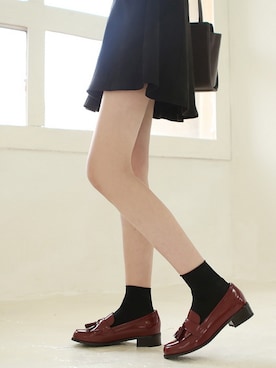 「 SOVOMALL」｜「アイテム（その他シューズ）」を使った、SOVOMALLさん（レディース・165cm）の冬コーディネート