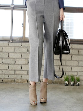 「アイテム（ブーティ、ベージュ系）」を使った、SOVOMALLさん（レディース・165cm）の春コーディネート