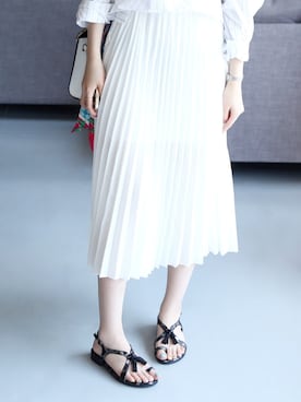 「 サンダル」｜SOVOMALLさん（レディース・165cm）の春コーディネート