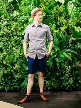 「wearsg」｜「アイテム（レッグウェア）」を使った、Scottさん（メンズ・183cm）の春コーディネート