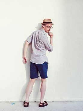 「wearsg」｜「アイテム（レッグウェア）」を使った、Scottさん（メンズ・183cm）の夏コーディネート