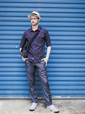 「wearsg」｜「アイテム（スニーカー）」を使った、Scottさん（メンズ・183cm）の秋コーディネート