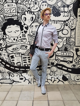 「wearsg」｜「アイテム（スニーカー）」を使った、Scottさん（メンズ・183cm）の秋コーディネート