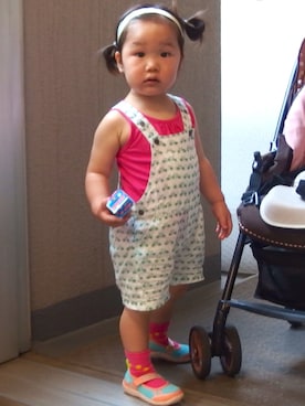 「notsobig（ノットソービッグ）のアイテム」を使った、tayuuuさん（キッズ・90cm）の夏コーディネート