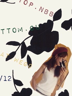 「NATURAL BEAUTY BASIC（ナチュラルビューティーベーシック）のアイテム（坦克背心、ホワイト系）」を使った、mztniさん（レディース）の夏コーディネート