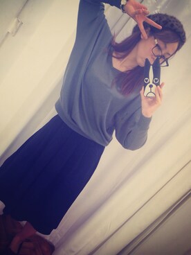 「NATURAL BEAUTY BASIC（ナチュラルビューティーベーシック）のアイテム（T恤、グリーン系）」を使った、mztniさん（レディース）の秋コーディネート