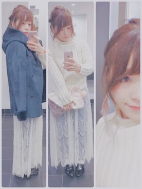 「LILY BROWN（リリーブラウン）のアイテム（その他シューズ）」を使った、Mimimiさん（レディース・153cm）の秋コーディネート