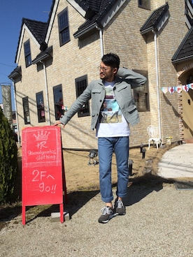「アイテム（その他アウター）」を使った、TAKEさん（メンズ・180cm・20代）の春コーディネート