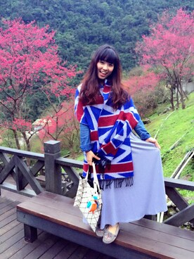 「TRIP」｜「アイテム（アクセサリー）」を使った、Amelia_Chungさん（レディース・156cm）の冬コーディネート