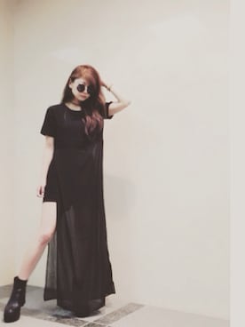 「BARAK（バラク）のアイテム（その他）」を使った、後藤麻美さん（レディース・159cm）の夏コーディネート