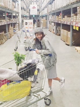 「Marc by Marc Jacobs（マークバイマークジェイコブス）のアイテム（帽子）」を使った、後藤麻美さん（レディース・159cm）の冬コーディネート