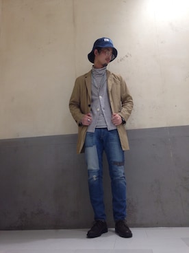 チリリンさん(メンズ・172cm)の春コーディネート