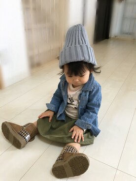 iro-iroさん（キッズ・70cm）の秋コーディネート