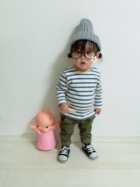 「ドラフトCO」｜「アイテム（その他）」を使った、iro-iroさん（キッズ・70cm）の春コーディネート