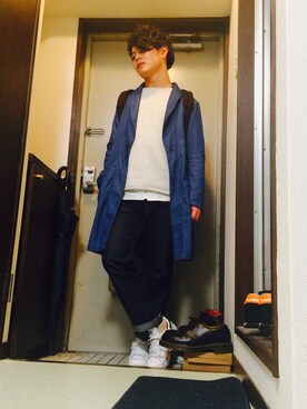 「RAGEBLUE（レイジブルー）のアイテム（その他アウター）」を使った、Syouさん（メンズ・170cm）の春コーディネート