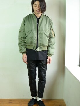 「UNUSED（アンユーズド）のアイテム（ジャケット/アウター）」を使った、citylightsさん（メンズ・176cm）の秋コーディネート