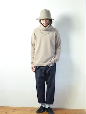 「アイテム（ネックウォーマー/スヌード）」を使った、citylightsさん（メンズ・176cm）の冬コーディネート