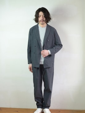 「アイテム（テーラードジャケット）」を使った、citylightsさん（メンズ・176cm・30代）の春コーディネート