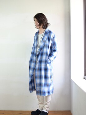 「UNUSED」｜「アイテム（その他アウター）」を使った、citylightsさん（メンズ・176cm）の春コーディネート
