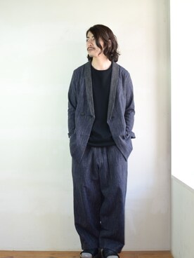 「theSakaki」｜「アイテム（パンツ）」を使った、citylightsさん（メンズ・176cm）の夏コーディネート