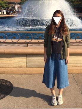 「NATURAL BEAUTY BASIC（ナチュラルビューティーベーシック）のアイテム（ブルゾン）」を使った、yukimiさん（レディース・156cm）の春コーディネート
