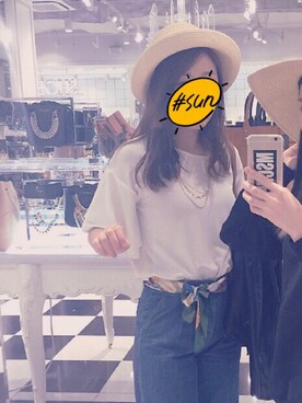 「PERK（パーク）のアイテム」を使った、mikaさん（レディース・164cm）の春コーディネート