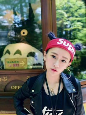 「三鷹の森ジブリ美術館」｜「アイテム（ジャケット/アウター）」を使った、nana712さん（レディース・153cm）の春コーディネート