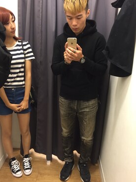 「UNIQUE（ユニーク）のアイテム」を使った、Vanさん（メンズ・170cm）の秋コーディネート