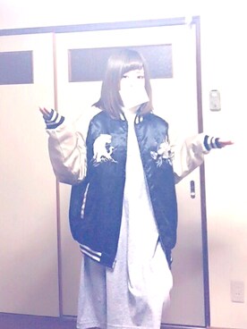 「A.D.G（エーディージー）のアイテム（ジャケット/アウター）」を使った、suさん（レディース・156cm）の春コーディネート