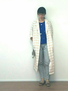 「DRWCYS（ドロシーズ）のアイテム（その他アウター）」を使った、くまきゅーさん（レディース・155cm）の夏コーディネート