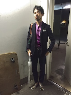 「RADOのアイテム」を使った、mo_jya_taさん（メンズ・178cm）の夏コーディネート