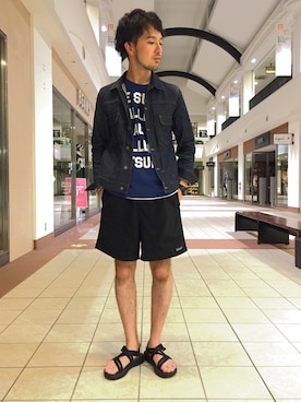 mo_jya_taさんの「M's Baggies Shorts」を使ったコーディネート