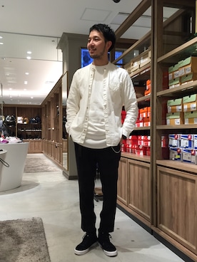 「DNL（ディーエヌエル）のアイテム」を使った、mo_jya_taさん（メンズ・178cm）の冬コーディネート