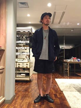 「HARMON（ハーマン）のアイテム」を使った、mo_jya_taさん（メンズ・178cm）の夏コーディネート