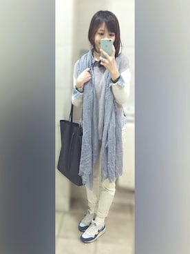 「ブリーチデニム」｜「アイテム（腕時計）」を使った、WTIN さん（レディース・157cm）の春コーディネート