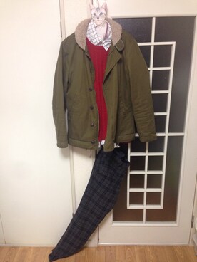 「あったかいんだから」｜takeindiaさん（メンズ・176cm）の冬コーディネート