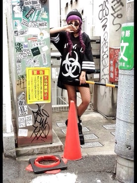 「DAMAGE」｜M E Iさん（レディース・163cm）の夏コーディネート