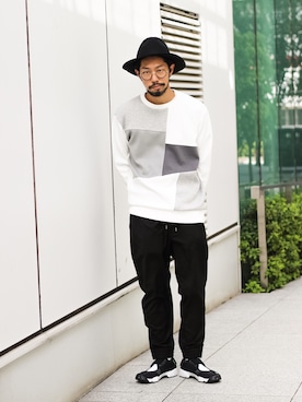 「tk.TAKEO KIKUCHI（ティーケータケオキクチ）のアイテム（帽子）」を使った、MASUさん（メンズ・173cm）の夏コーディネート