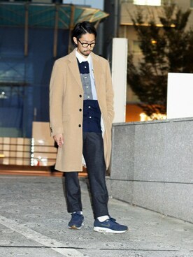 「tk.TAKEO KIKUCHI（ティーケータケオキクチ）のアイテム（その他アウター）」を使った、MASUさん（メンズ・173cm）の秋コーディネート